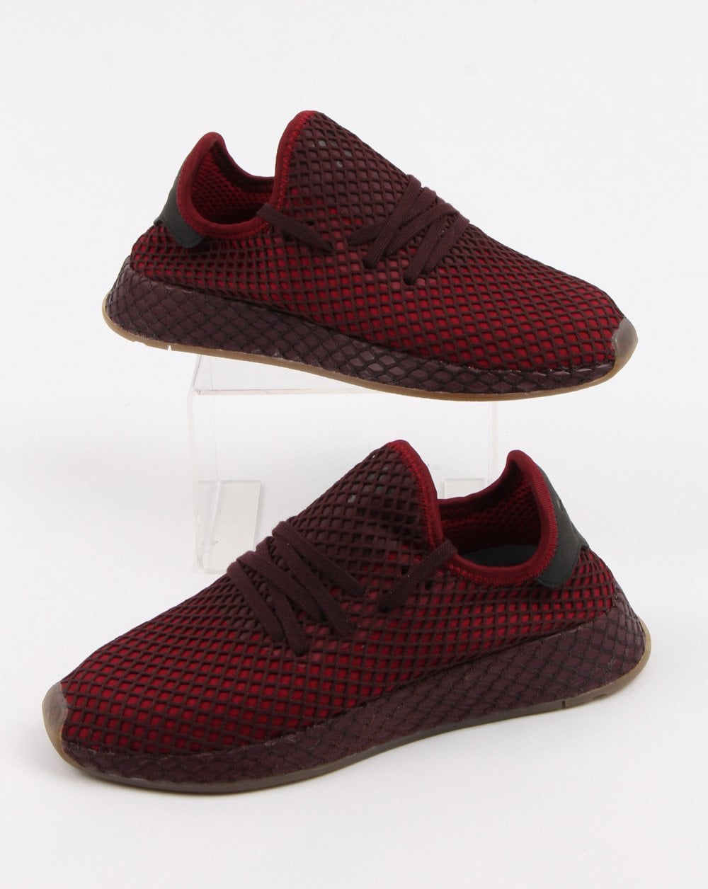 Adidas Deerupt Runner Sneaker Burgund/Aschgrün