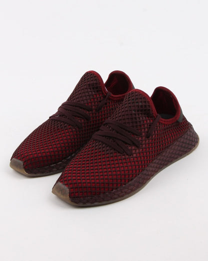 Adidas Deerupt Runner Sneaker Burgund/Aschgrün
