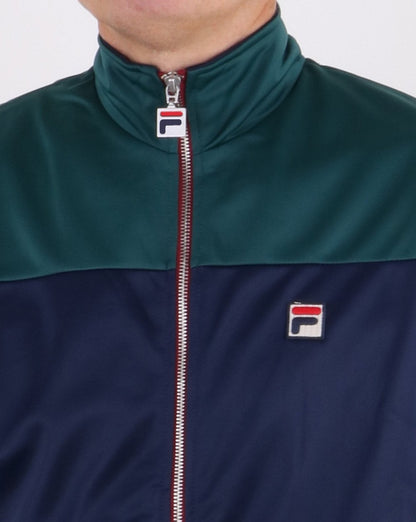 Fila Vintage Sterling Trainingsjacke Atlantic Deep/Marineblau/Tibetrot