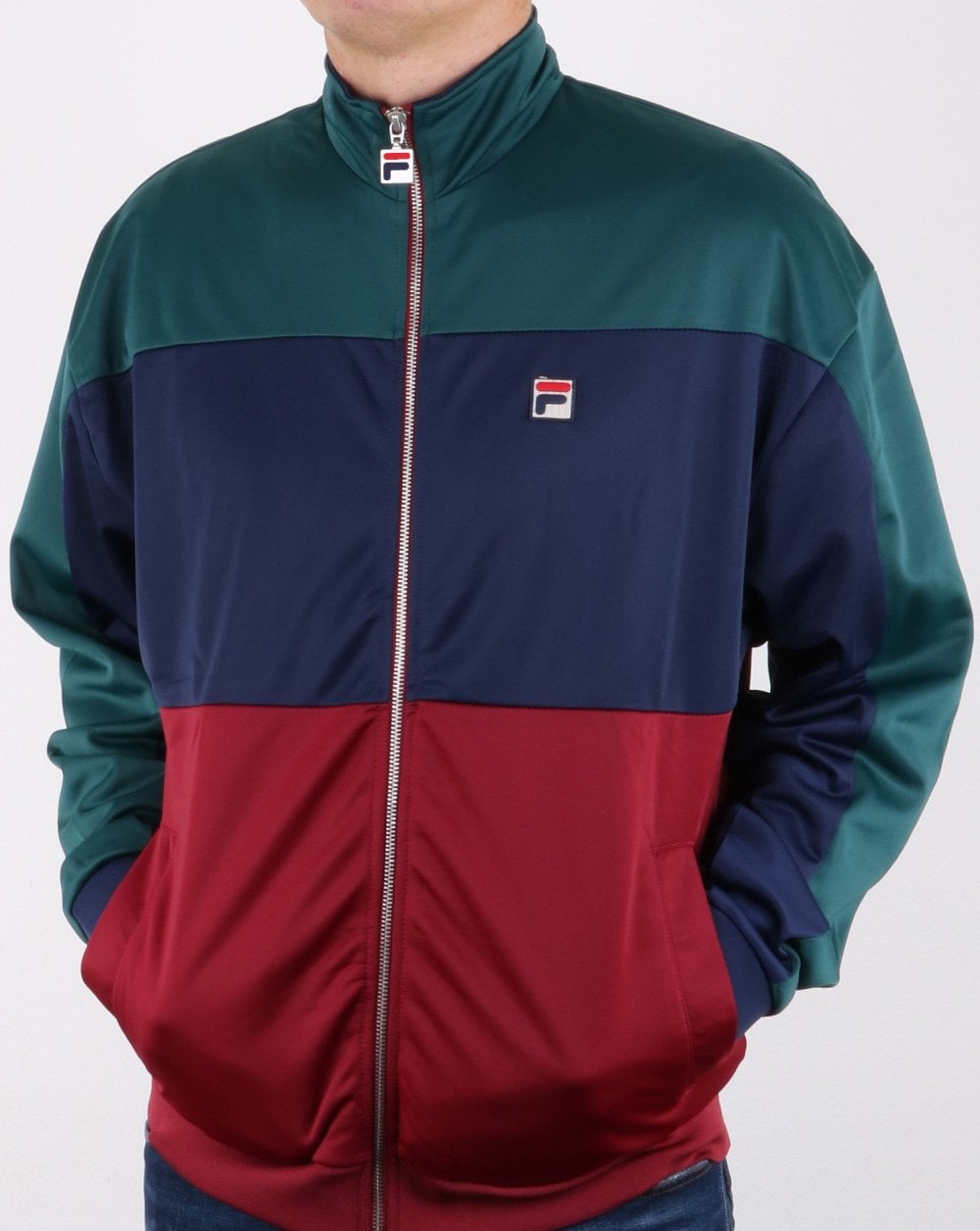 Fila Vintage Sterling Track Top Atlantic Deep/navy/tibetan Red