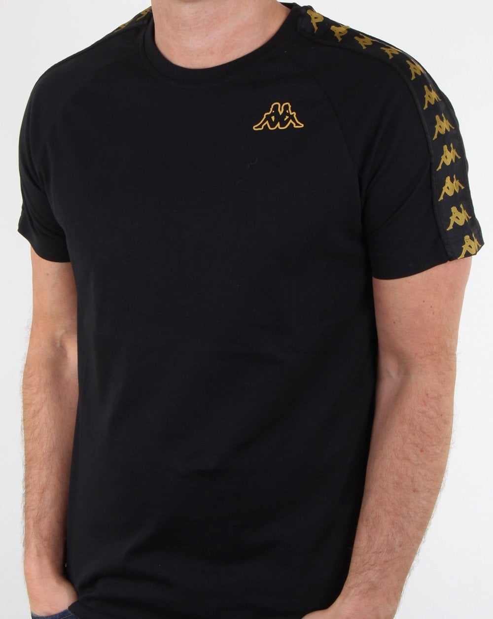 Kappa Banda Coen T-Shirt Schwarz/Gold