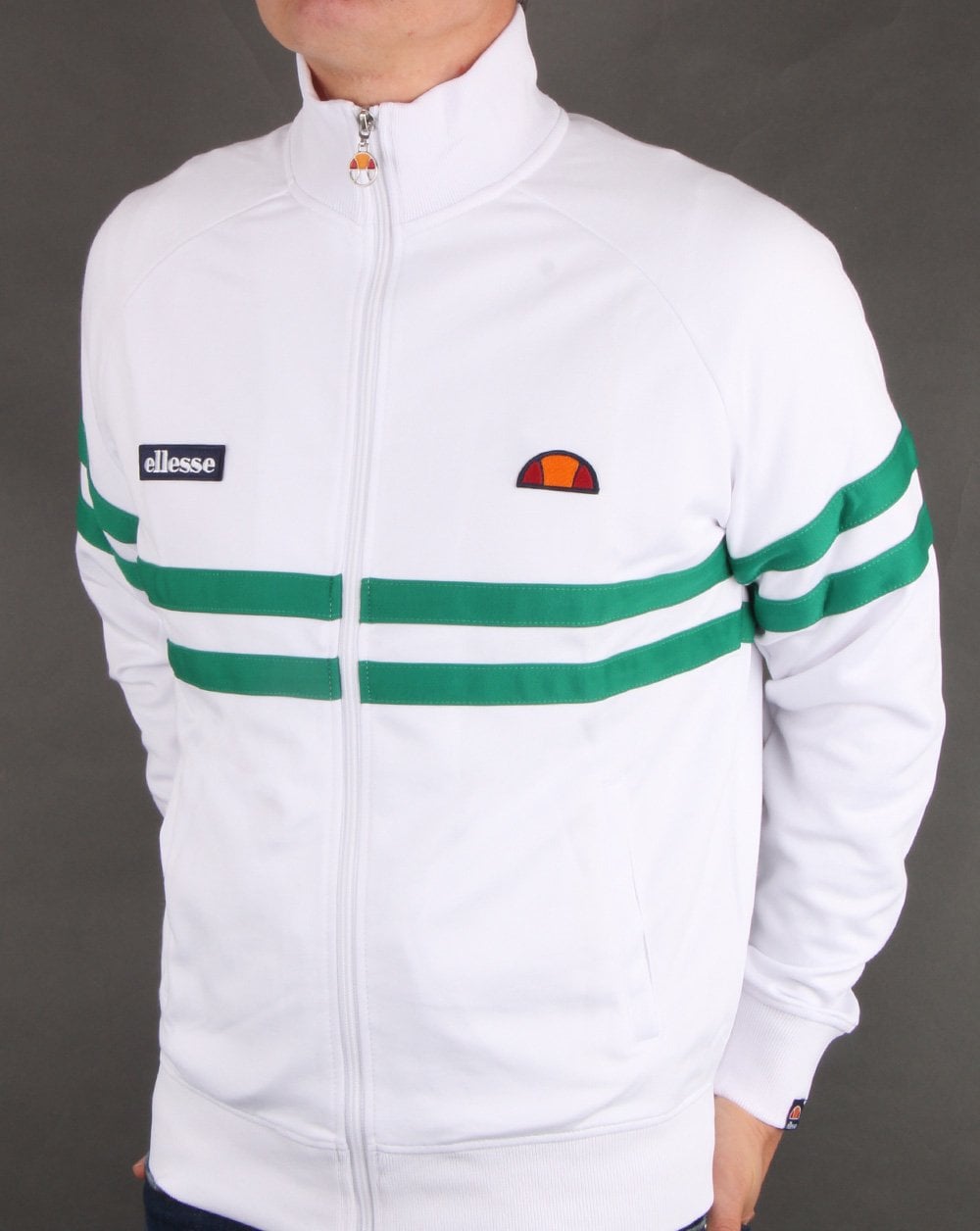 Ellesse Rimini Trainingsjacke Weiß/Grün