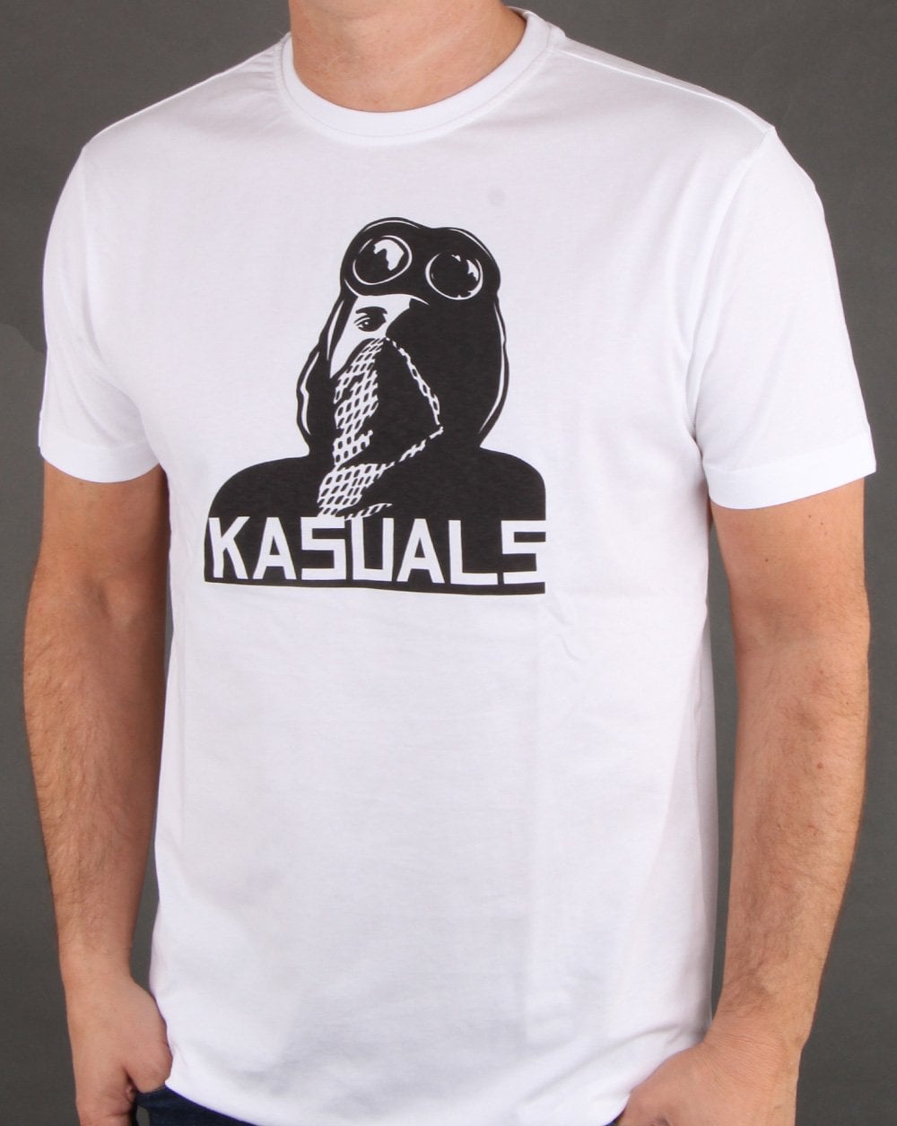 80er Casual Classics Freizeit-T-Shirt Weiß