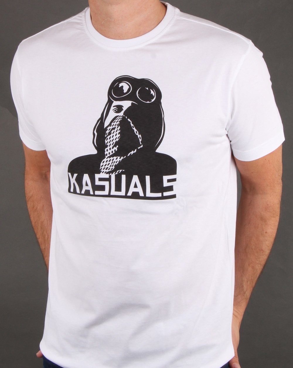 80er Casual Classics Freizeit-T-Shirt Weiß