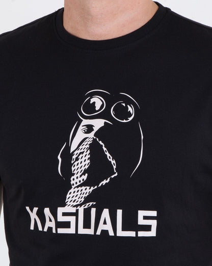 80er Casual Classics Freizeit-T-Shirt Schwarz