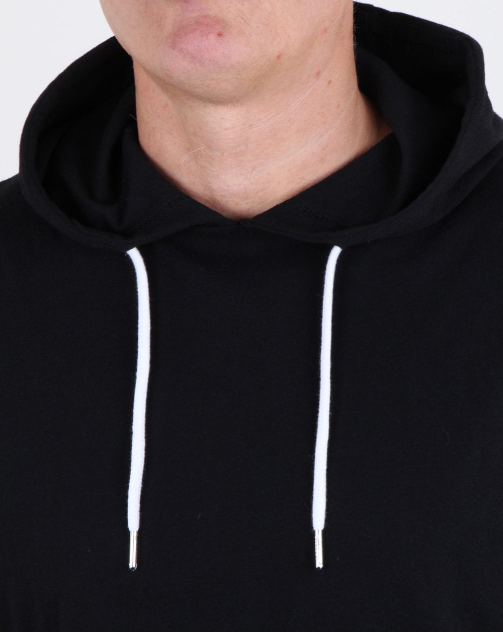 Ellesse – Oratoria – Langärmliges T-Shirt mit Kapuze in Schwarz