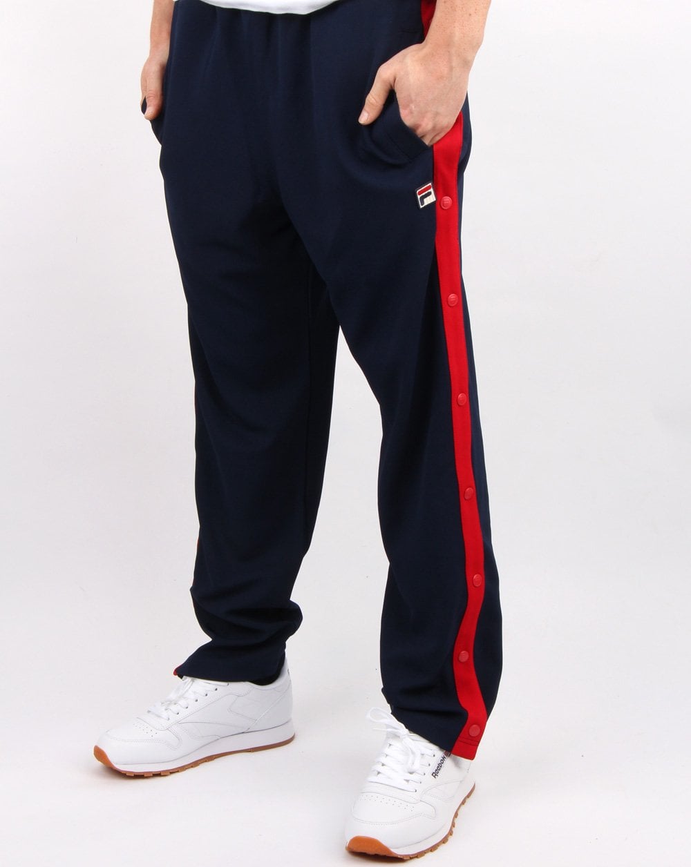 Fila Vintage Popper Pants Marineblau/Rot