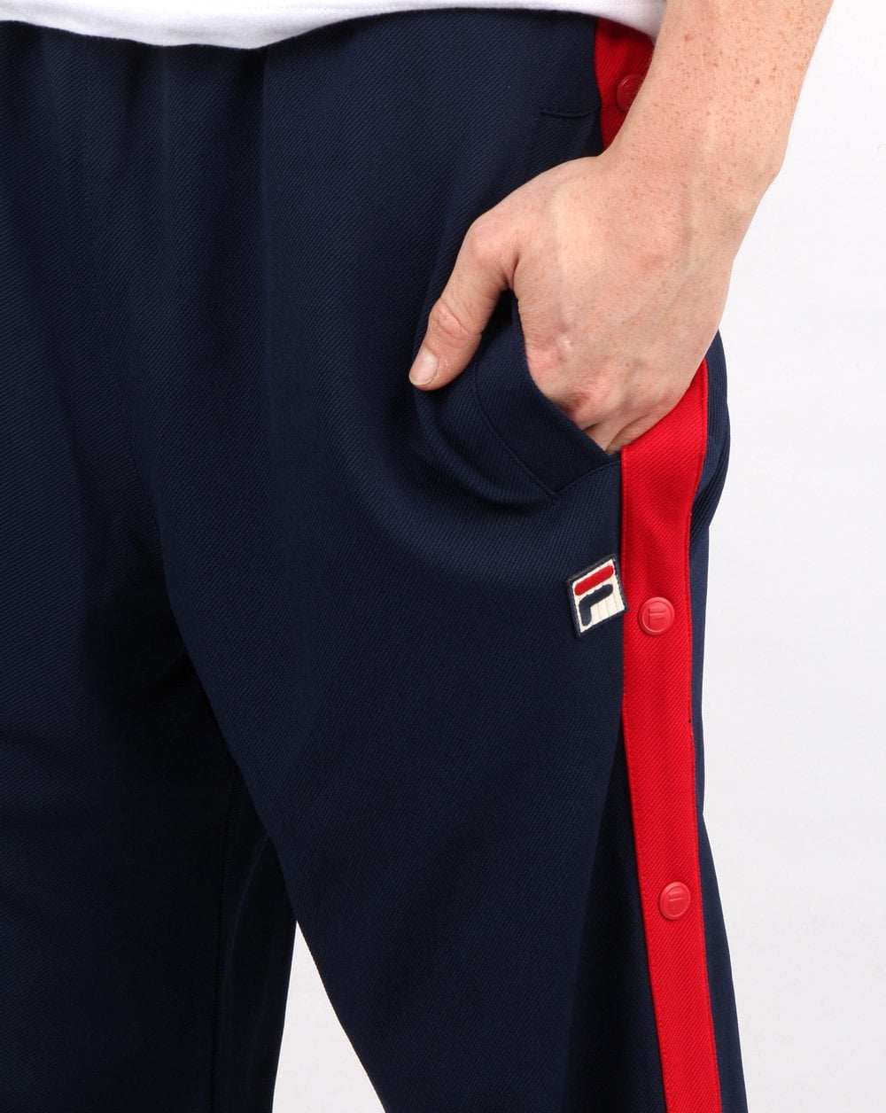 Fila Vintage Popper Pants Marineblau/Rot