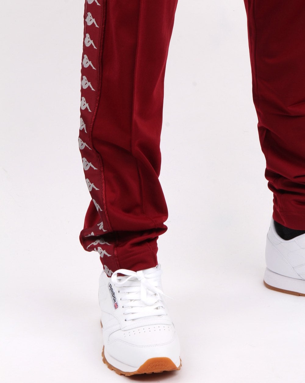 Kappa – Banda Astoria – Schmale Hose in Burgunderrot