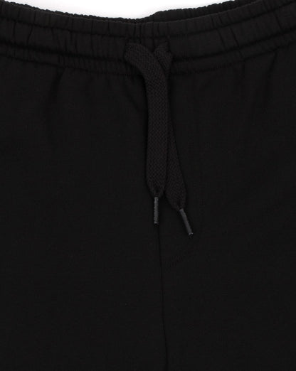 Lacoste – Fleece-Shorts mit Gesäßtasche in Schwarz