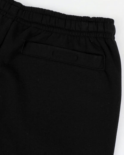Lacoste – Fleece-Shorts mit Gesäßtasche in Schwarz