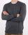 Pretty Green Hinchcliffe Crew Neck Jumper Dark Grey