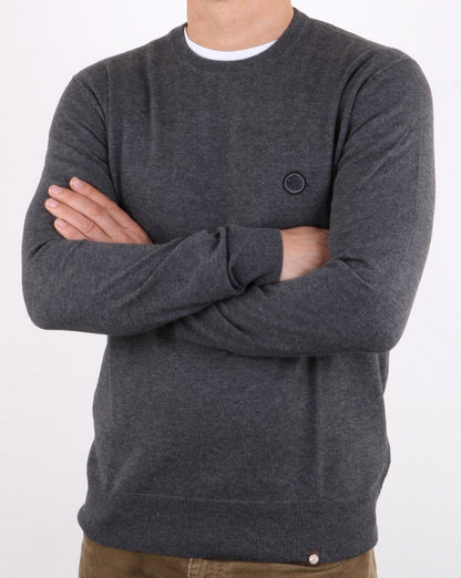 Pretty Green Hinchcliffe Rundhalspullover Dunkelgrau