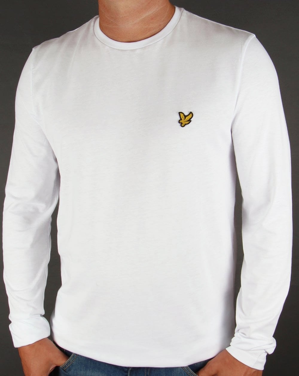 Lyle And Scott – Langärmliges T-Shirt in Weiß