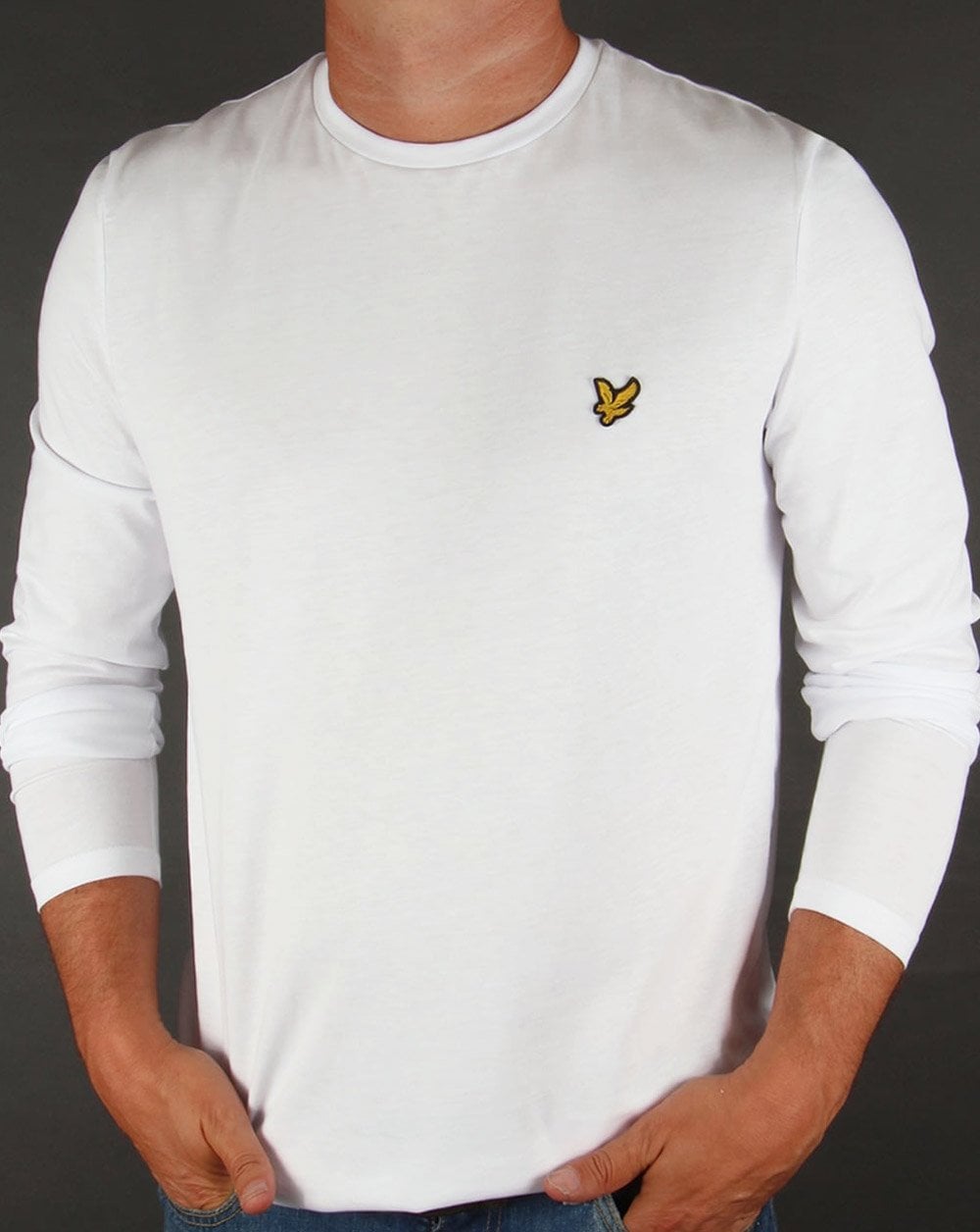 Lyle And Scott – Langärmliges T-Shirt in Weiß
