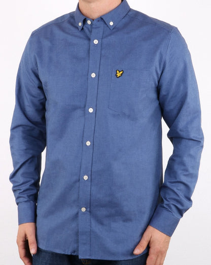 Lyle And Scott Oxford-Hemd Denimblau