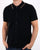 Ben Sherman Full Button Knitted Polo Black