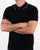 Ben Sherman Full Button Knitted Polo Black