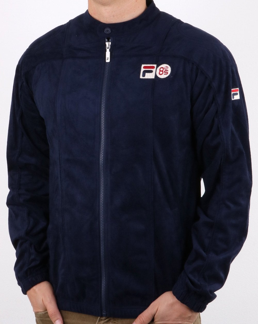 Fila Vintage – Terrinda Mk3 Pro – Trainingsjacke mit Badge, Marineblau