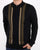 Ben Sherman Colour Block Ls Knit Polo Black