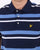 Lyle And Scott Stripe Polo Shirt Navy/Sky Blue