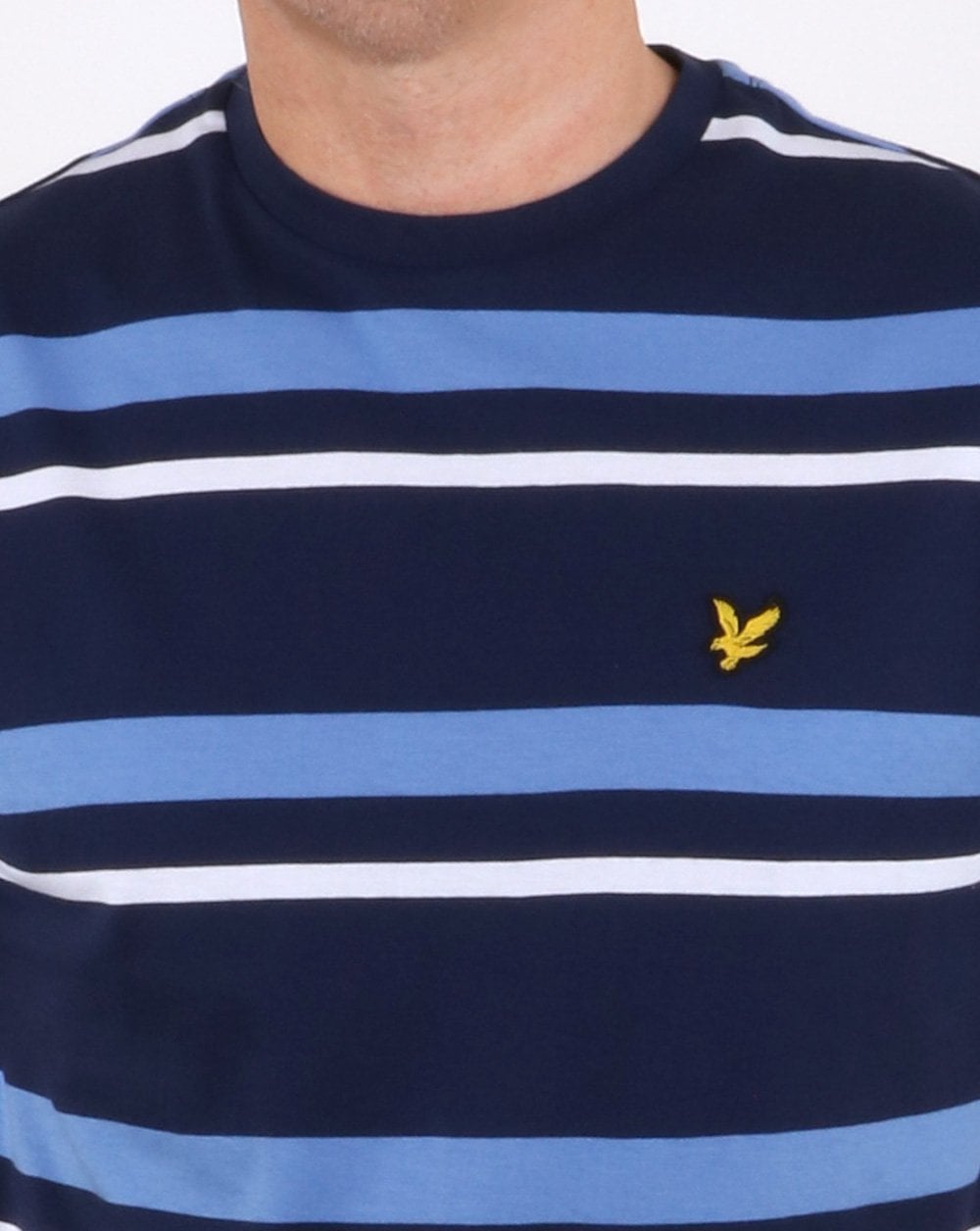 Lyle And Scott – Gestreiftes T-Shirt in Marineblau