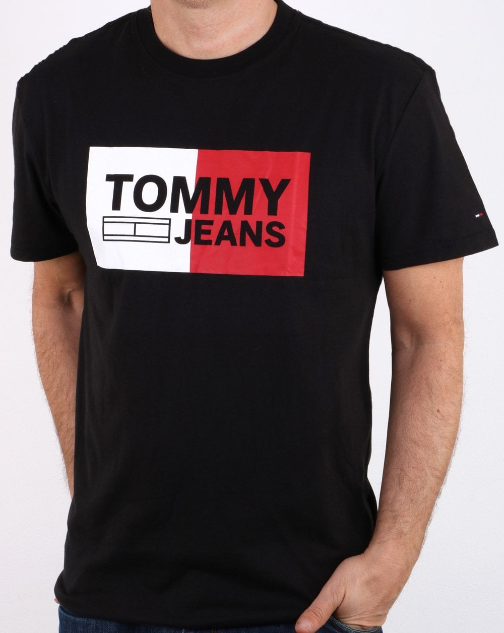 Tommy Hilfiger Split Box T-Shirt Tommy Schwarz