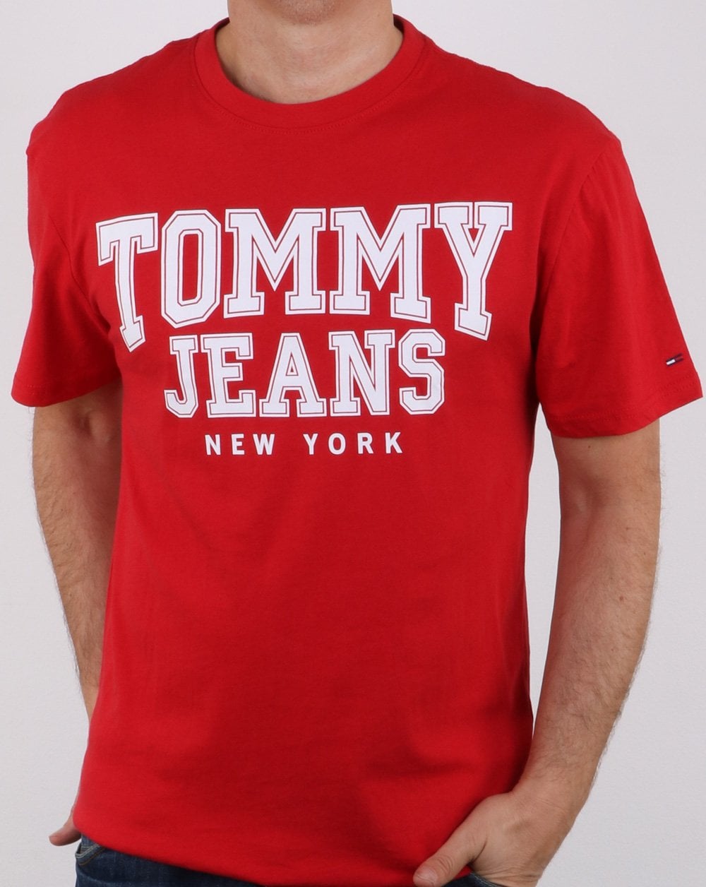 Tommy Hilfiger College T-Shirt Samba Rot
