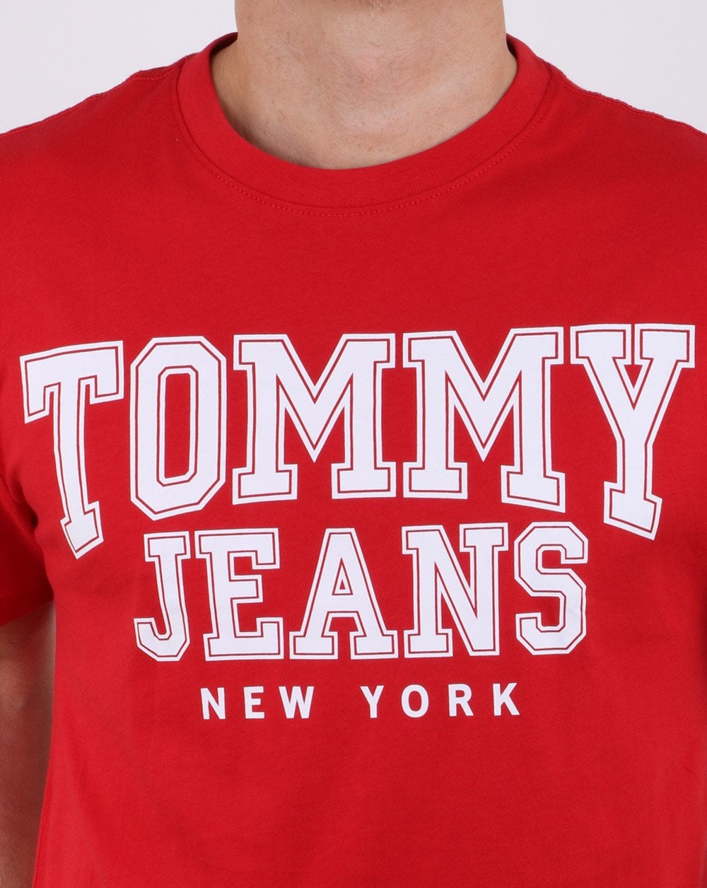 Tommy Hilfiger College T-Shirt Samba Rot