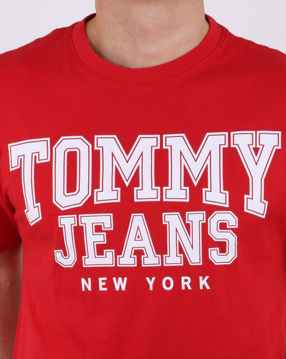 Tommy Hilfiger College T-Shirt Samba Rot