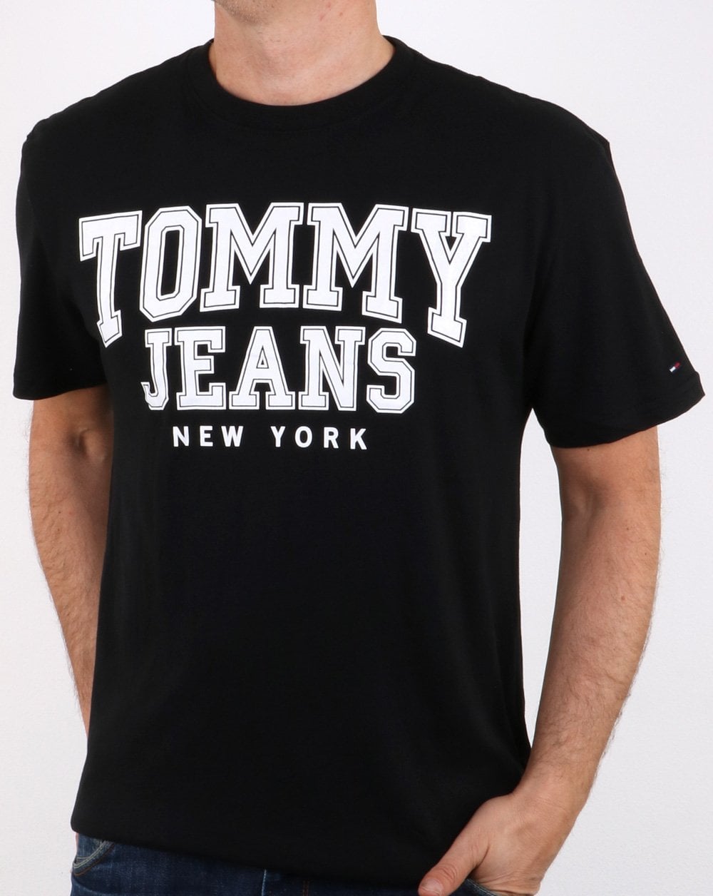 Tommy Hilfiger College T-Shirt Tommy Schwarz