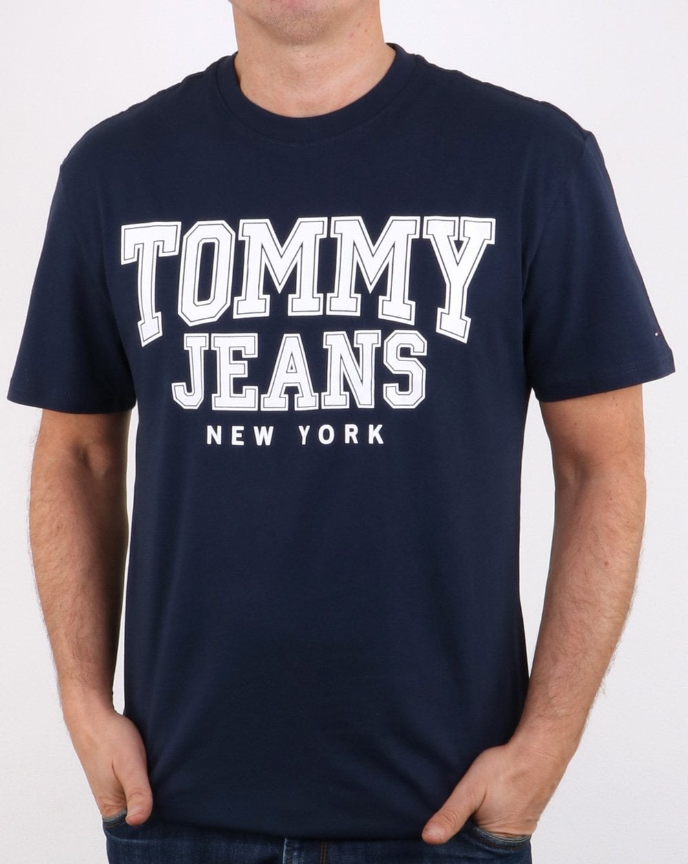 Tommy Hilfiger College T-Shirt Marineblau