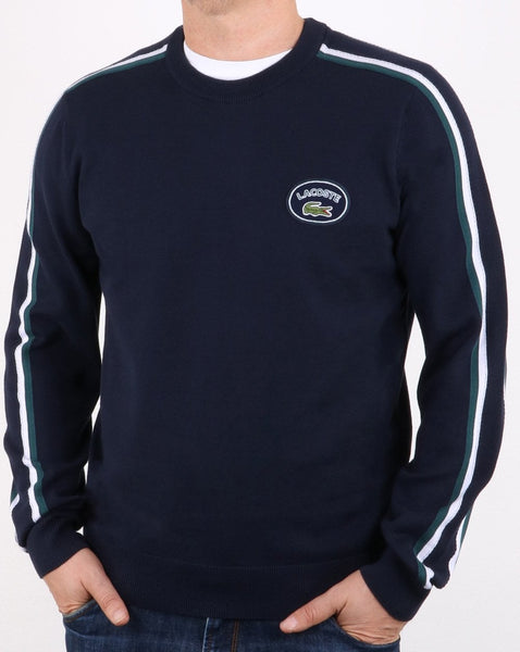 Lacoste Crew Vintage Jumper Navy/White