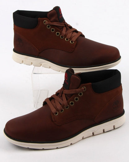 Timberland Bradstreet Chukka Lederschuhe Rotbraun