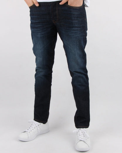 Marshall Artist – Regular Tapered Jeans in dunkler Vintage-Waschung