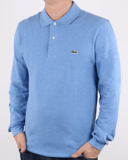 Lacoste Langarm-Poloshirt Hellblau