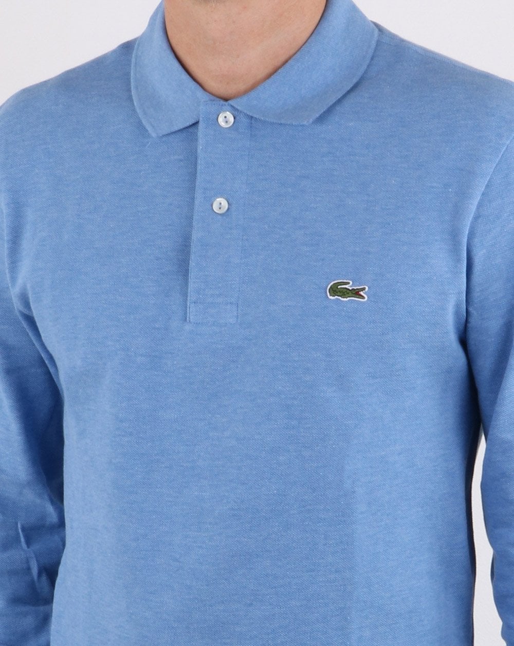 Lacoste Langarm-Poloshirt Hellblau