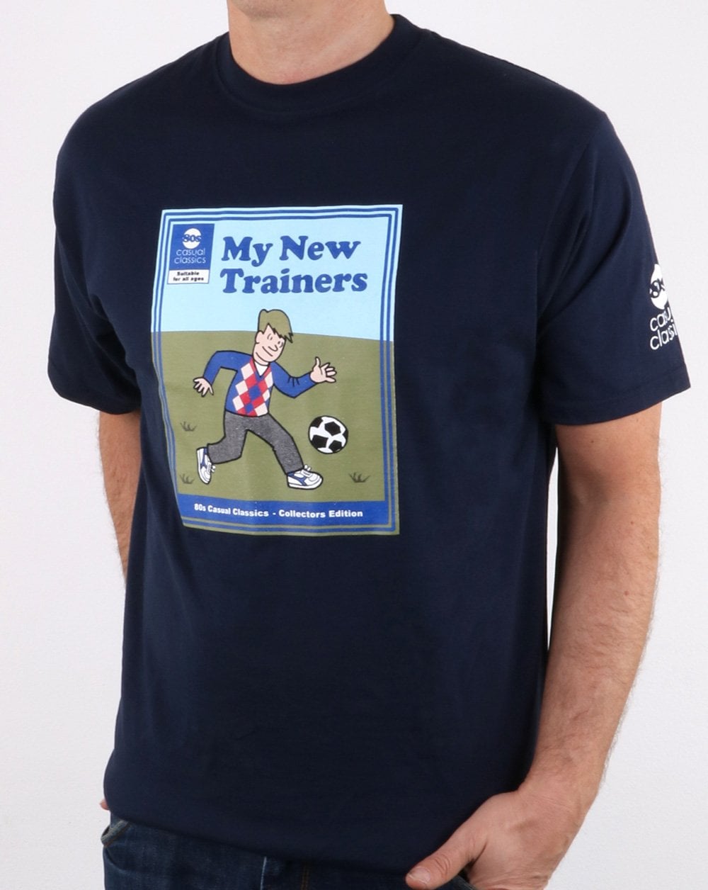 80er Casual Classics Meine neuen Trainer T-Shirt Marineblau