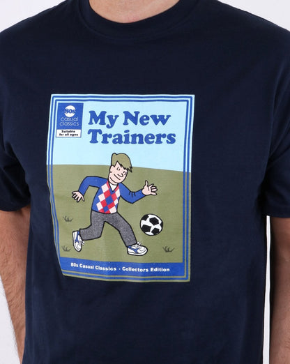 80er Casual Classics Meine neuen Trainer T-Shirt Marineblau