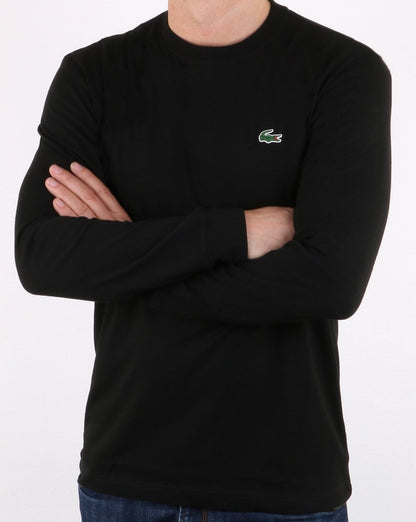 Lacoste Langarm-T-Shirt Schwarz