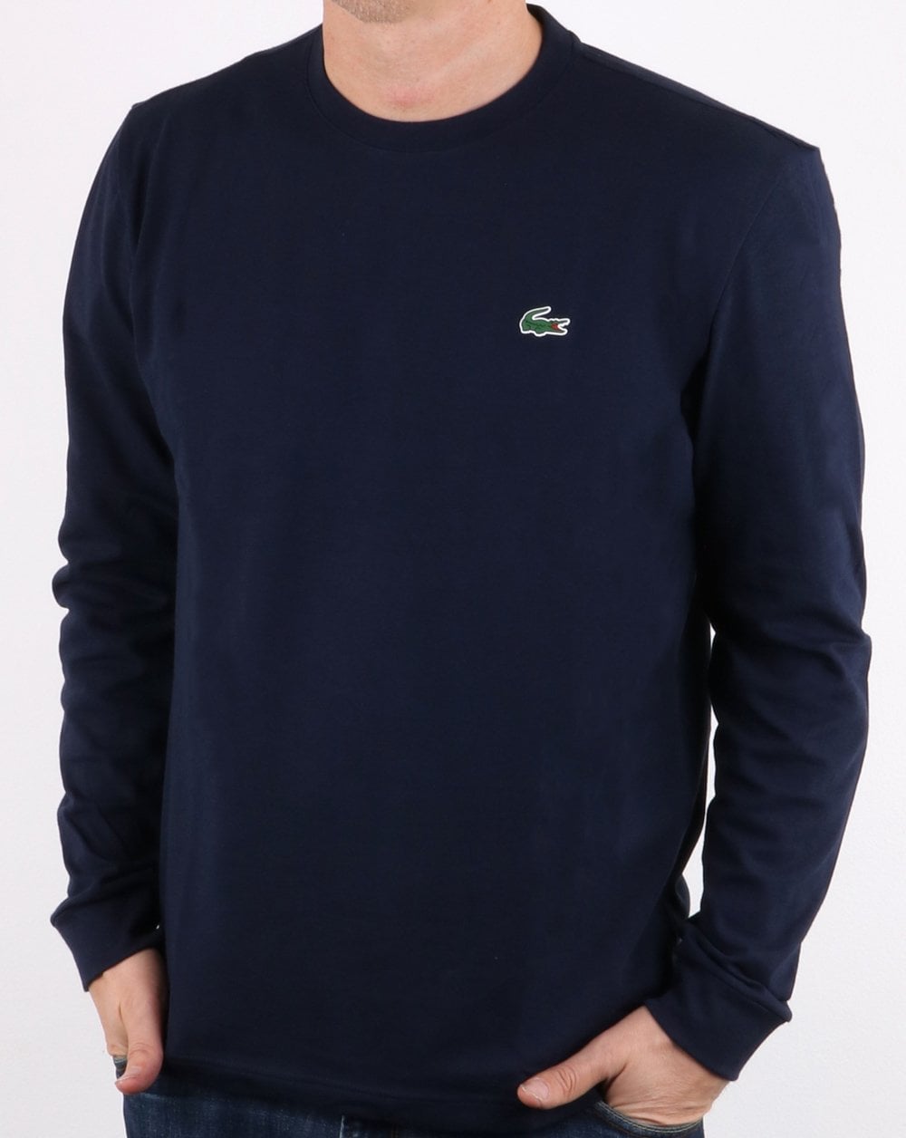 Lacoste Langarm-T-Shirt Marineblau