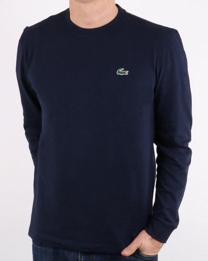 Lacoste Langarm-T-Shirt Marineblau