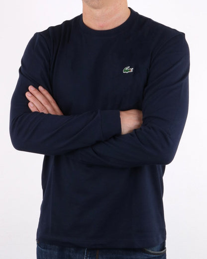 Lacoste Langarm-T-Shirt Marineblau