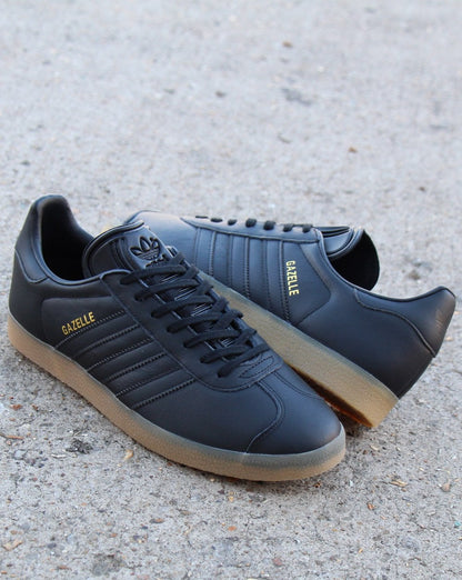 Adidas Gazelle Sneakers Schwarz Leder Gummi