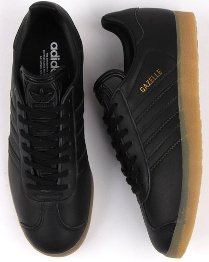 Adidas Gazelle Sneakers Schwarz Leder Gummi