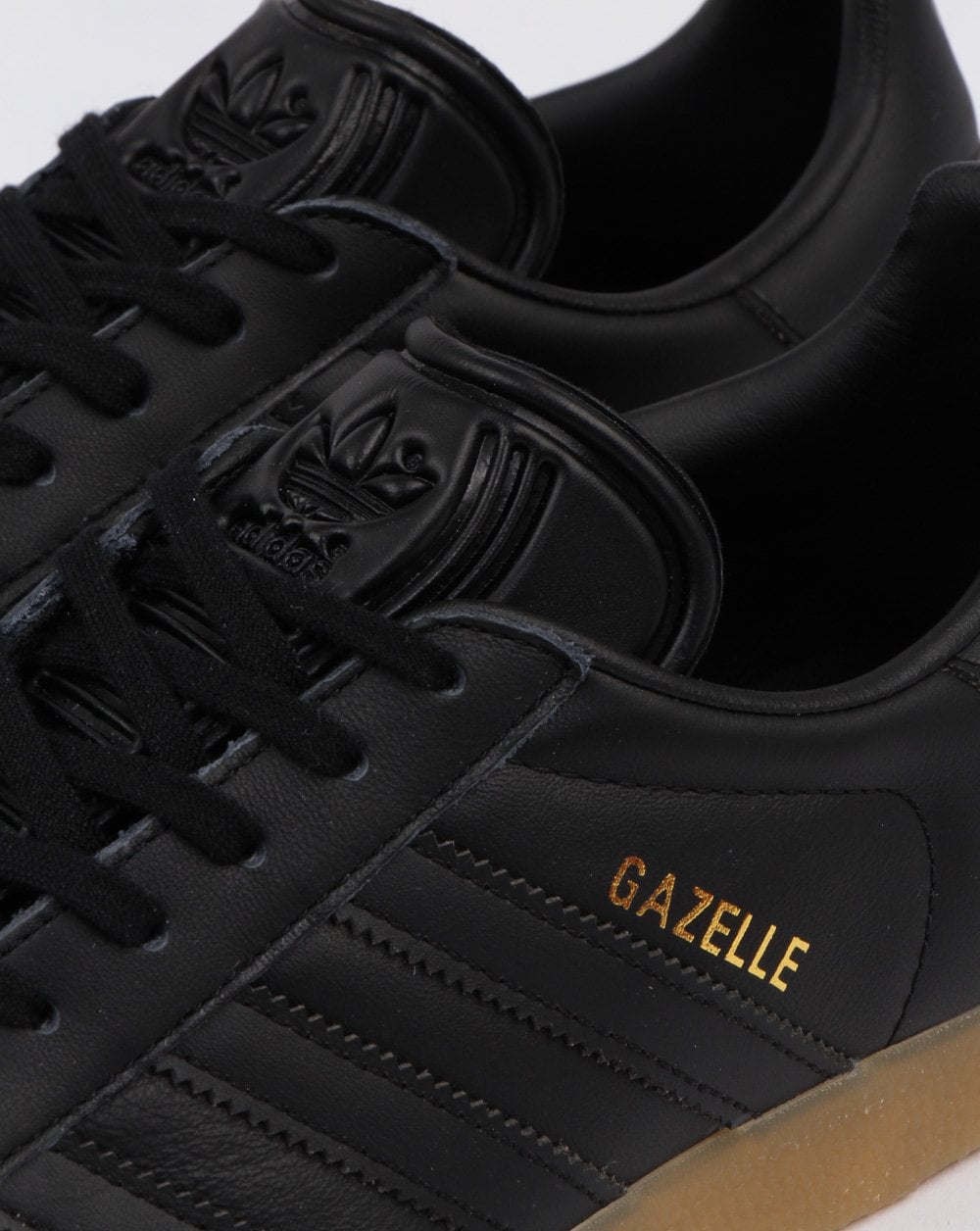 Adidas Gazelle Sneakers Schwarz Leder Gummi