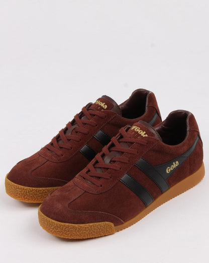 Gola Harrier Wildleder Sneaker Cognac/Schwarz