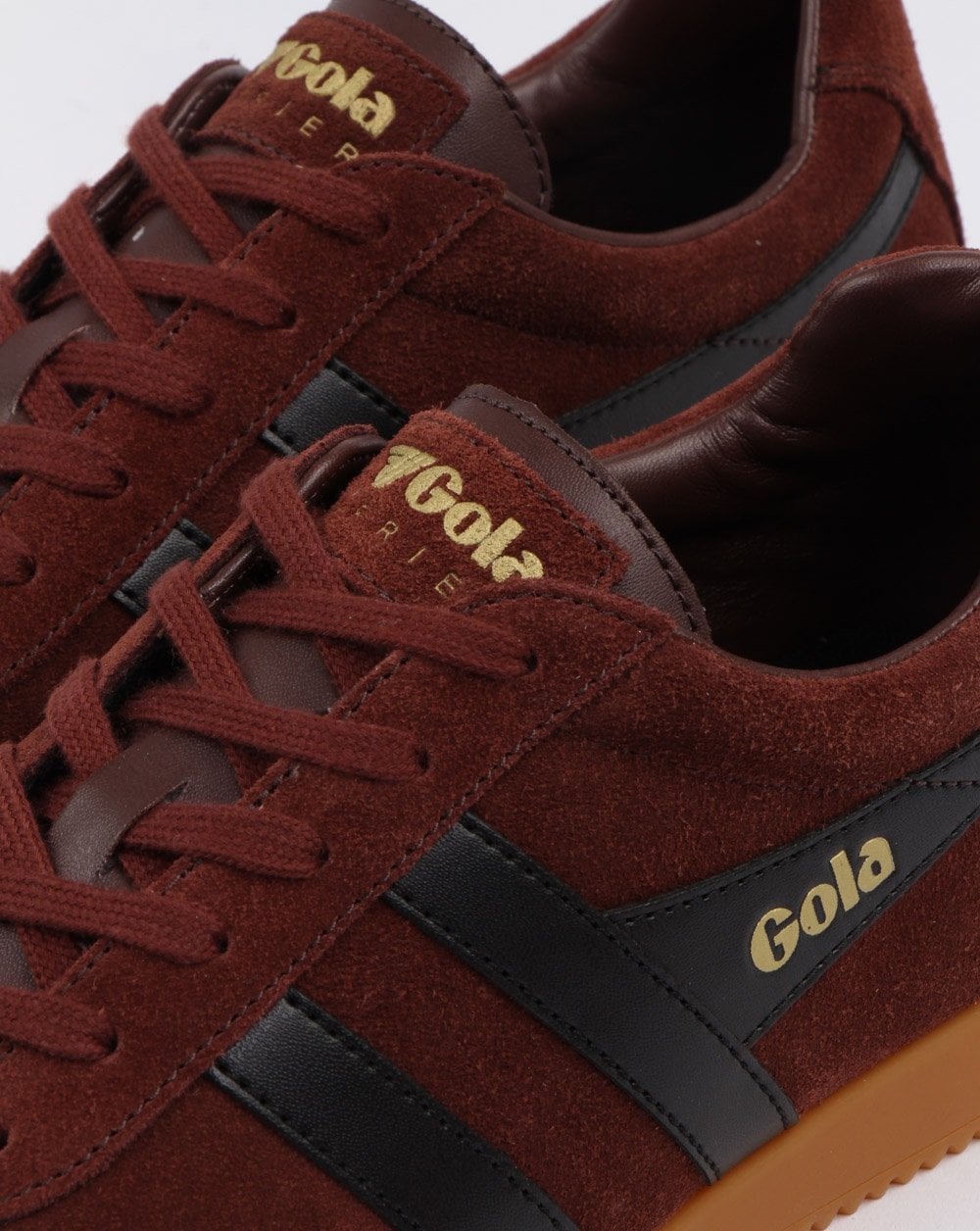 Gola Harrier Wildleder Sneaker Cognac/Schwarz