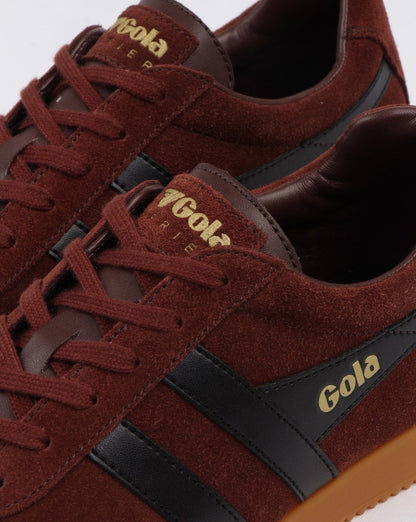 Gola Harrier Wildleder Sneaker Cognac/Schwarz