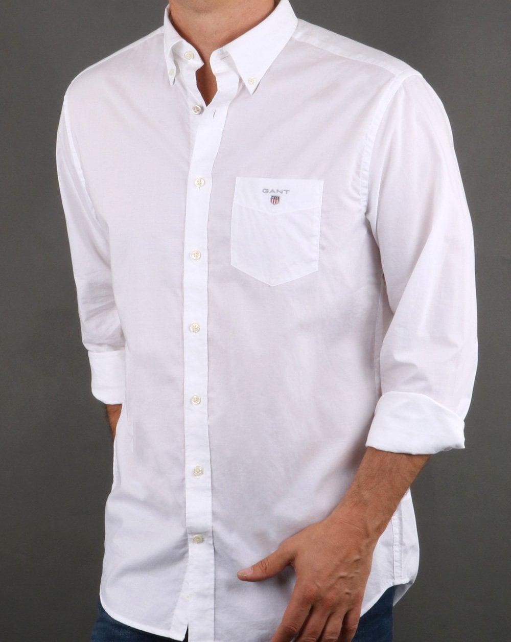 Gant Broadcloth Hemd Weiß